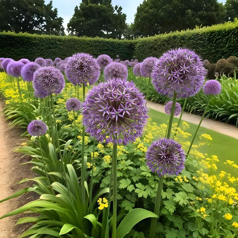 Bulbi da fiore Exotenherz - Porro ornamentale Allium Christophii (15 pezzi) Diametro 10-12cm