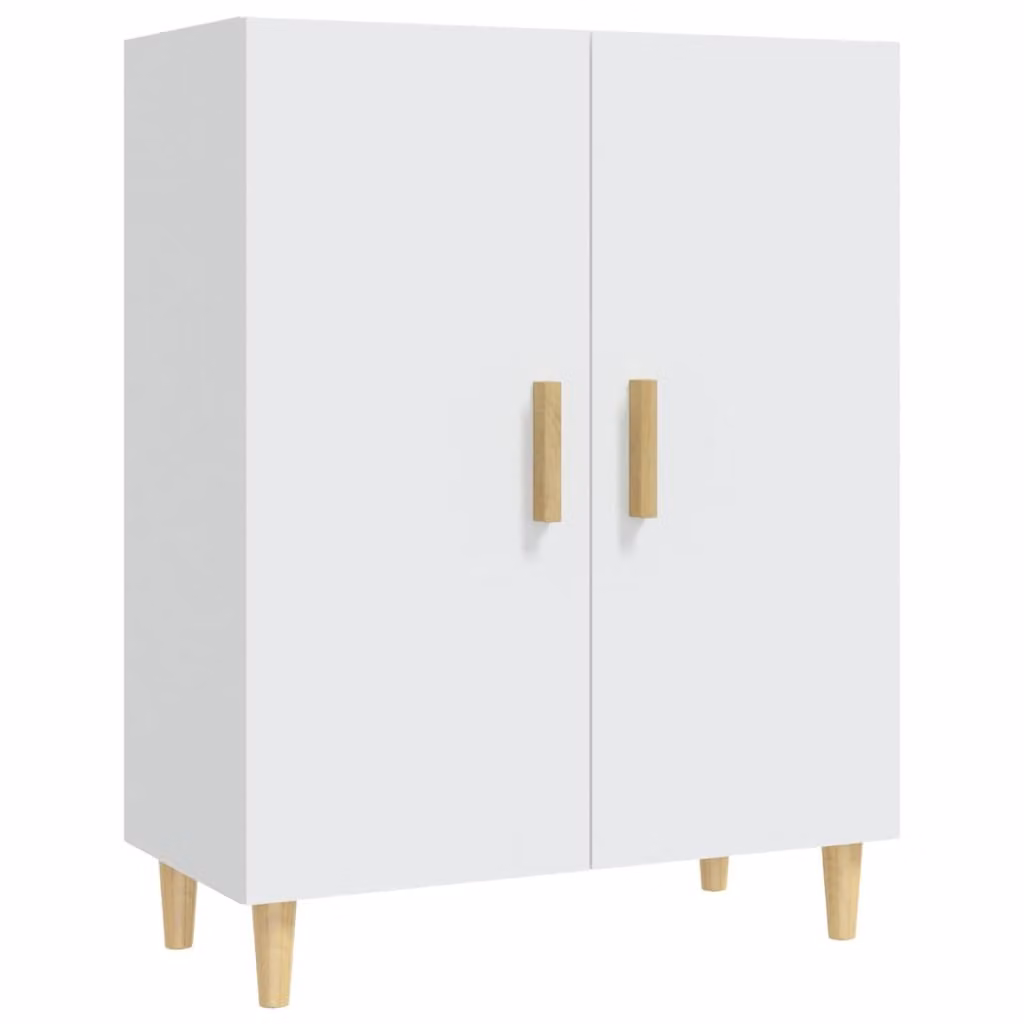 Credenza Bianca 70x34x90 cm in Legno Multistrato