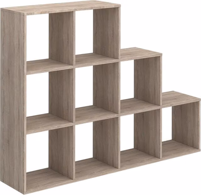 Scaffale a scala Sonoma Vicco in MDF, moderno, marrone o beige, H 142.4 x L 107.8 x P 29.0 cm