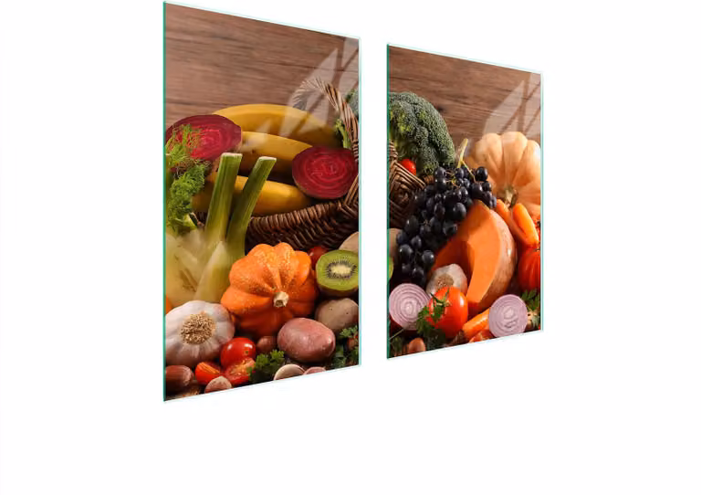 Piatto Protettivo In Vetro Per Cucina 65X52 Cibo