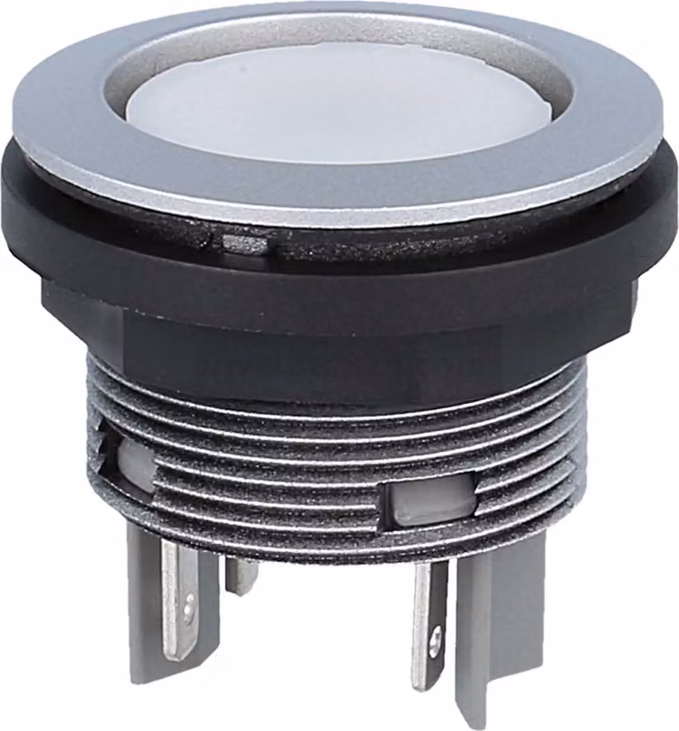 Georg Schlegel Pulsante, 2S rotondo, SHORTRON Connettore piatto 2,8 mm x 0,8 mm - 1 pezzo