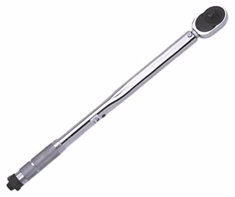 Chiave dinamometrica da 3/8 di pollice, meccanica, lucidata, con portata di 1 kg