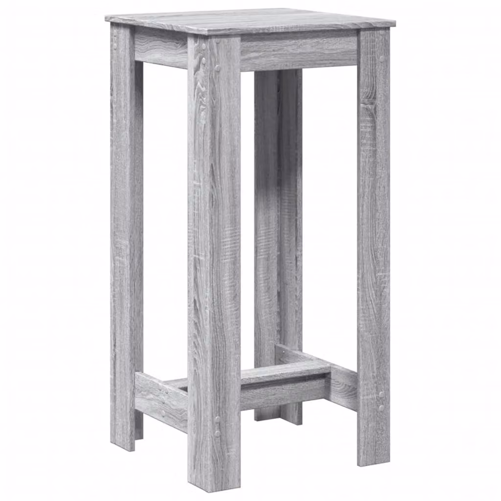 Tavolo da Bar Grigio Sonoma 51x50x103,5 cm in Legno Multistrato