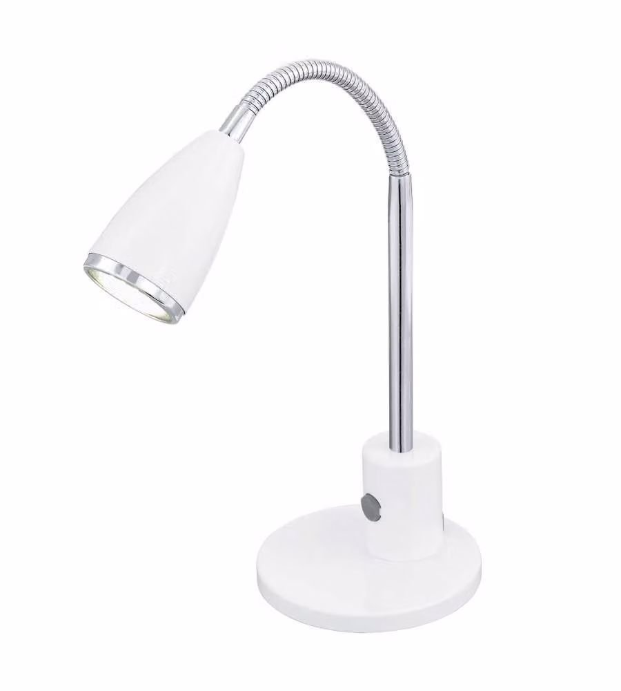 Lampada Tavolo Studio Fox 32 cm 1 x 3W Gu10 Led Acciaio
