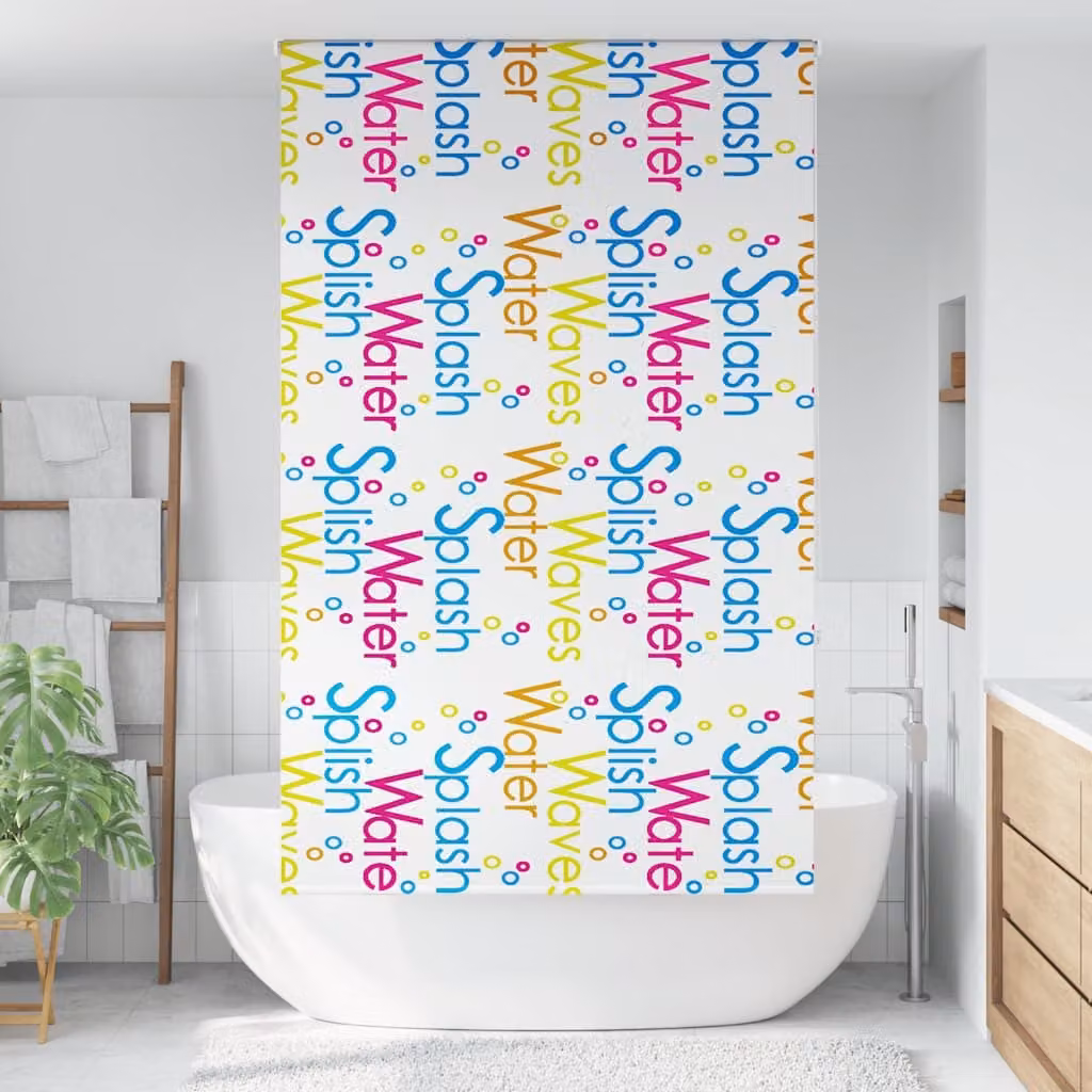 vidaXL Tenda a Rullo Doccia 120x240 cm Larghezza Tessuto 116 cm