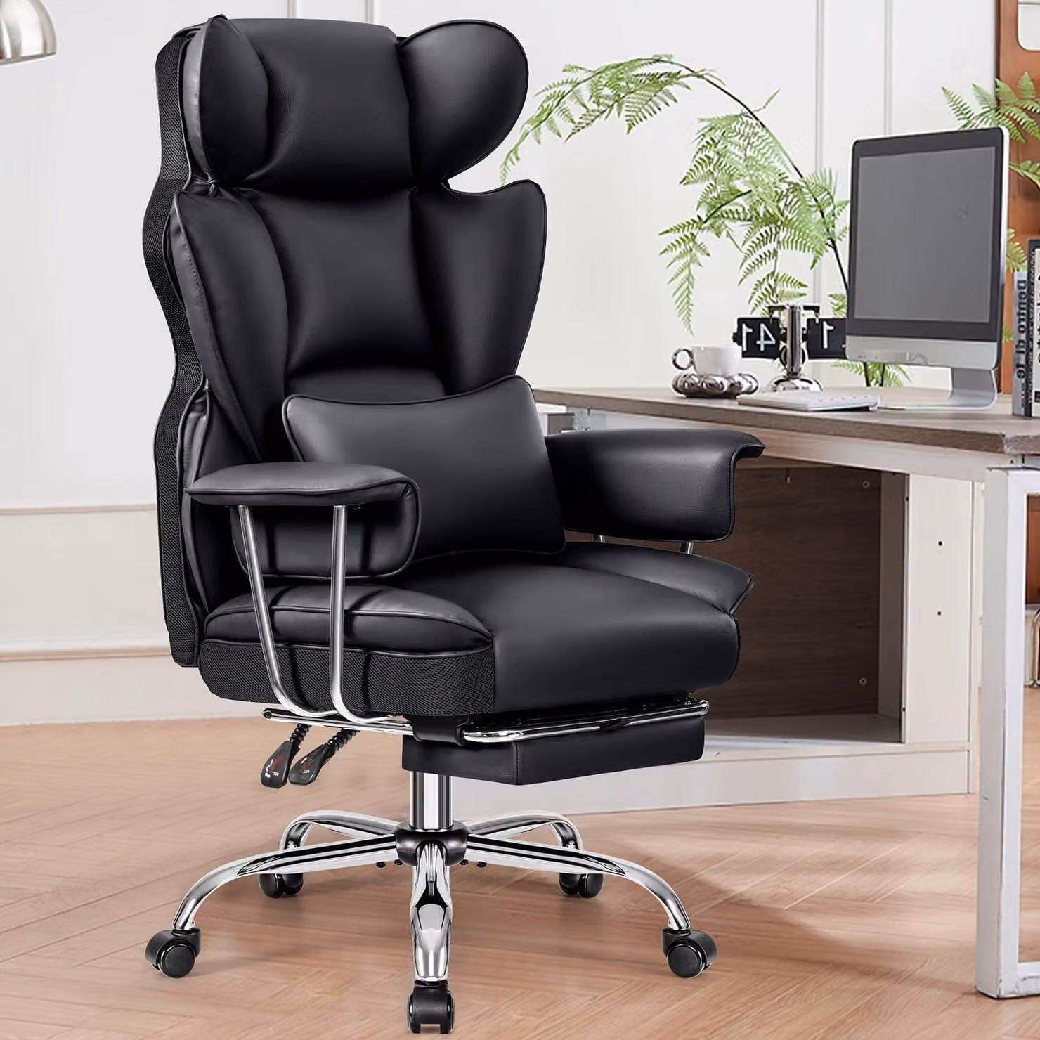 Sedia ergonomica da ufficio - Sedia da ufficio con poggiapiedi - Sedia da ufficio - Sedia da direttore - Sedia da lavoro