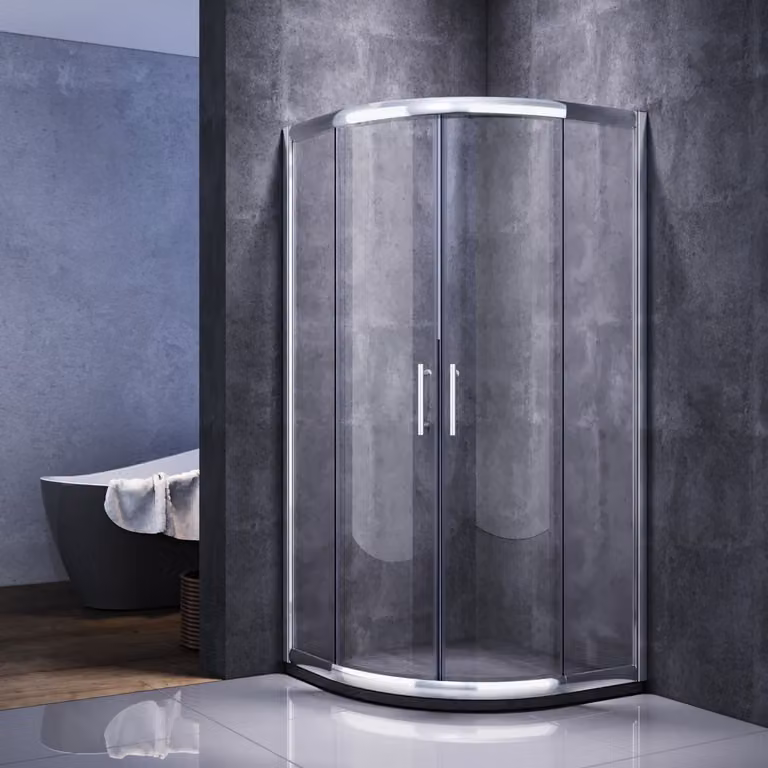 SONNI cabina doccia quadrante ingresso angolare doccia rotonda 90x90 cm cabina doccia con porta scorrevole