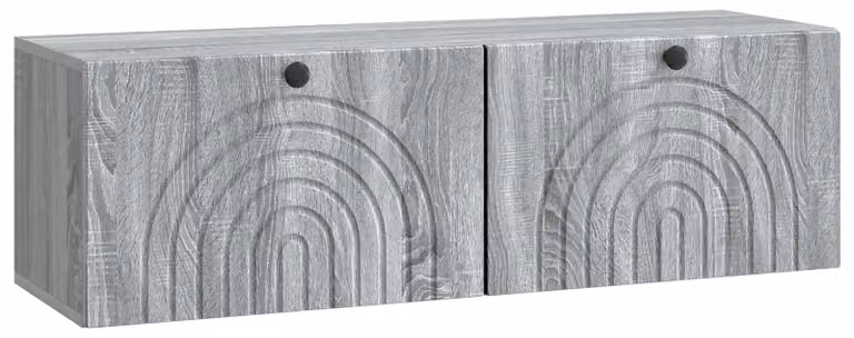 Mobile Porta TV da Muro Grigio Sonoma 98 x 31 x 30 cm