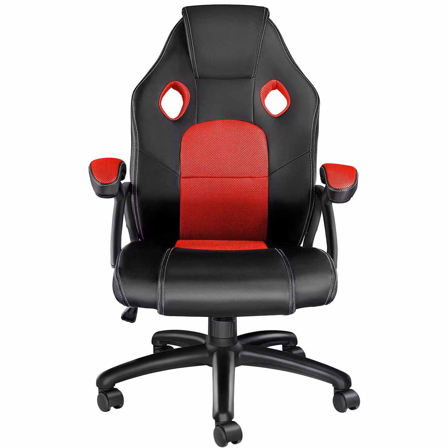 Sedia da gioco racing Mike tectake nero e rosso – 4