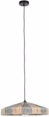 Lampadario a sospensione Bizzotto in rattan e metallo, colore beige, L: 50 cm, H: 123 cm, con attacco E27 e tecnologia LED