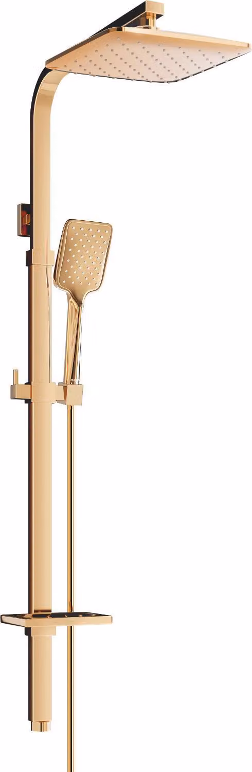 Mexen Q62 colonna doccia, oro rosa - 798626295-60