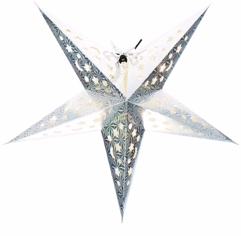 Fanale a LED 3D per auto, 43 cm, luce bianco caldo, con timer, pieghevole, colore argento
