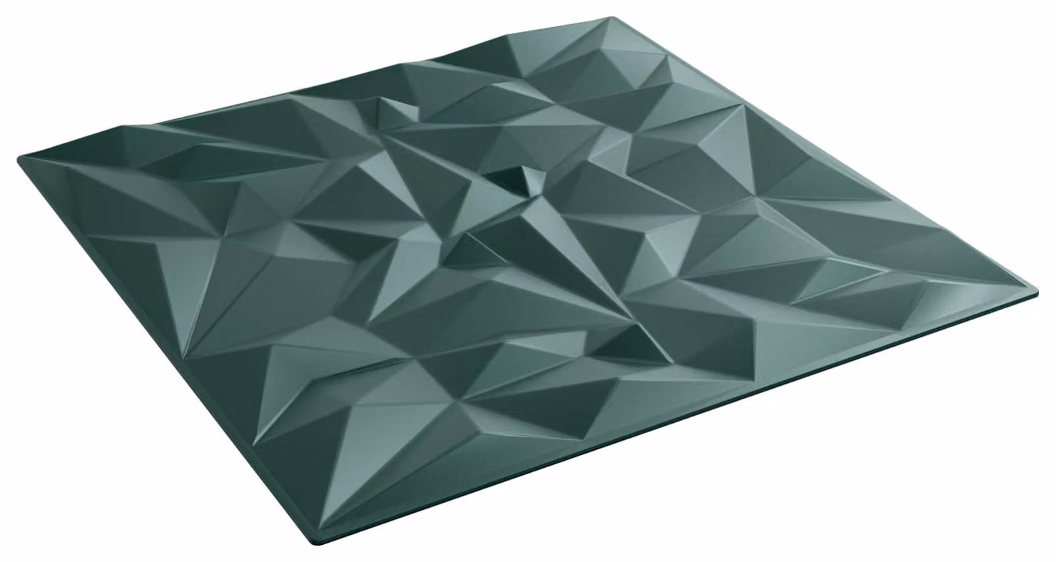 Pannelli da parete 24 pcs Verde ametista 50 x 50 cm Schiuma XPS