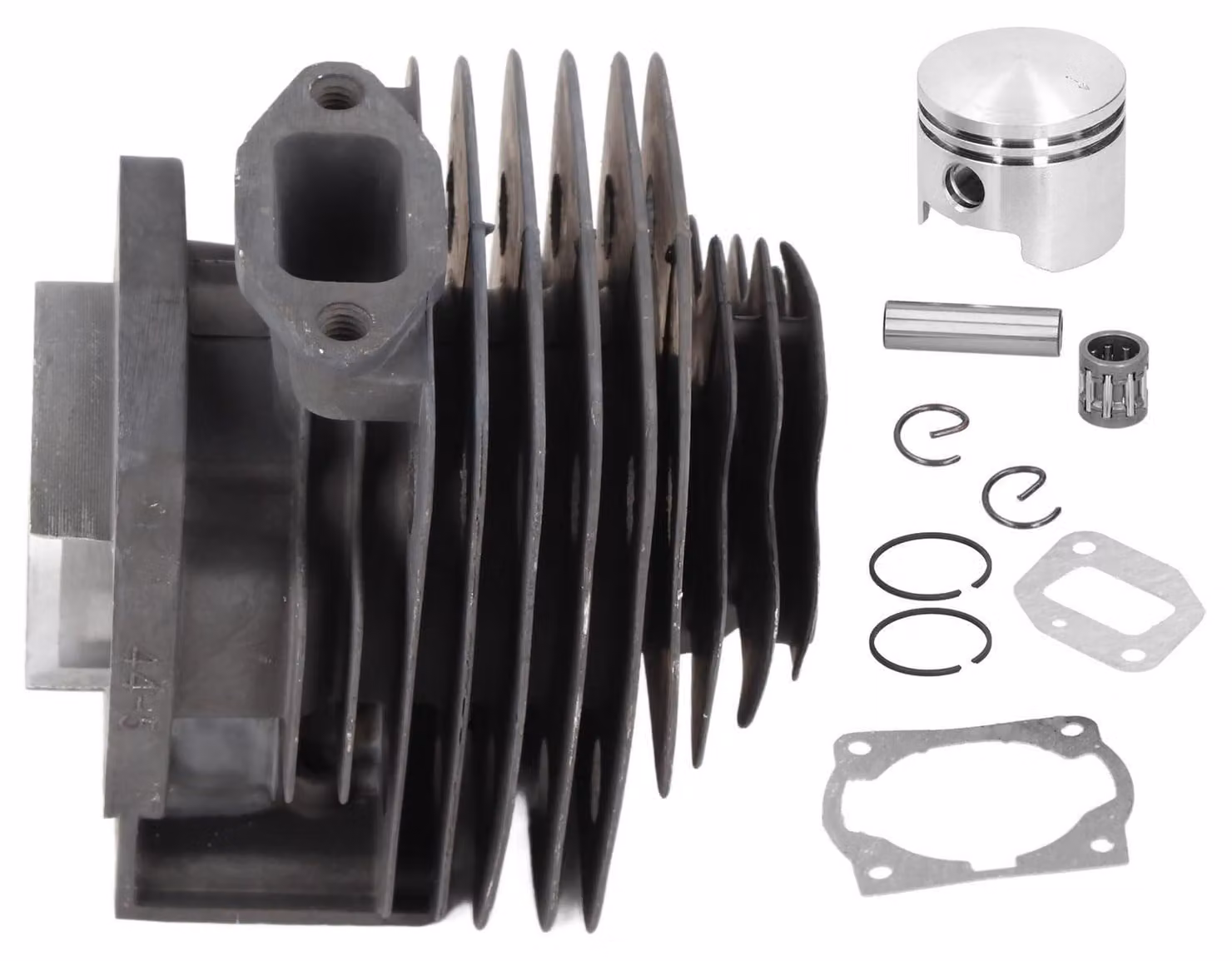 Kit pistoni da 44 mm - Kit cilindro e pistone - Leghe di alluminio leggere - Elevato contenuto di silicio - Elevata conducibilità termica - Corpo motore rinforzato - Componenti per motori