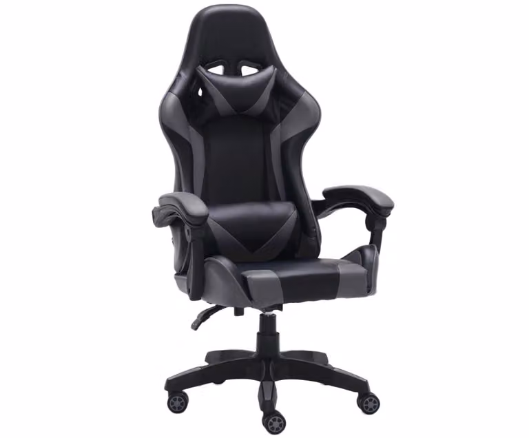 Sedia da gioco LEMBIT - nero / grigio