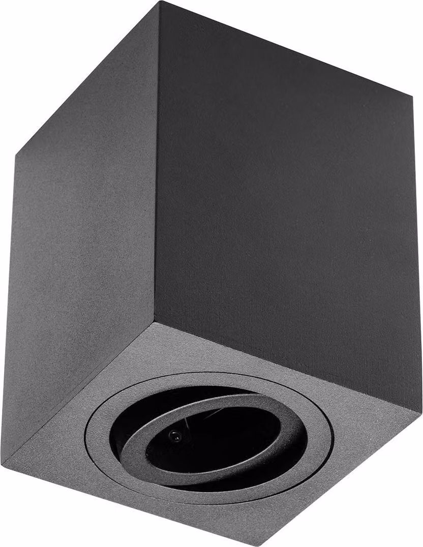 Plafoniera 50W IP20 nero Qadrat plafoniera in alluminio SENSA GTV 6899