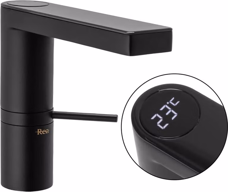 Rubinetto da Lavabo Rea Amar Lcd Black Low