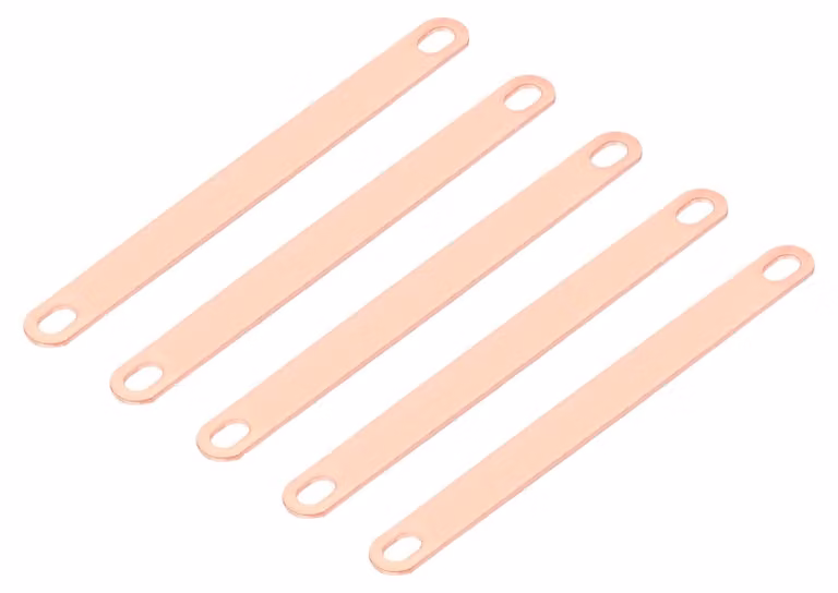 Connettori per barre di alimentazione, 5 pezzi, 100 mm, in ottone rosso, per celle LiFePO4