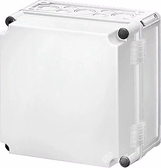 Cassa Hensel 9211 con coperchio scorrevole bianca L: 57,5 cm, P: 27,5 cm, H: 19,1 cm