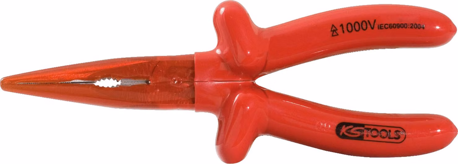 KS Tools 1171718 Round nose pliers Straight Tool steel 200 mm