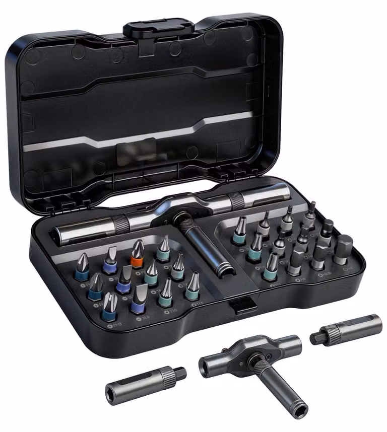 Solidchoice - Set di cacciaviti Ratel, 24 pezzi, magnetici, con punte S2