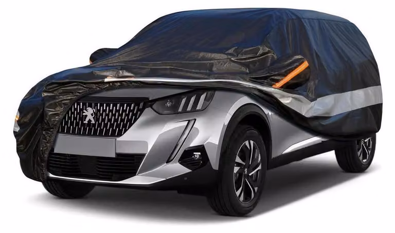 Copertura per auto, 10 strati, impermeabile e traspirante, per Peugeot 3008 (2009-2023), colore nero