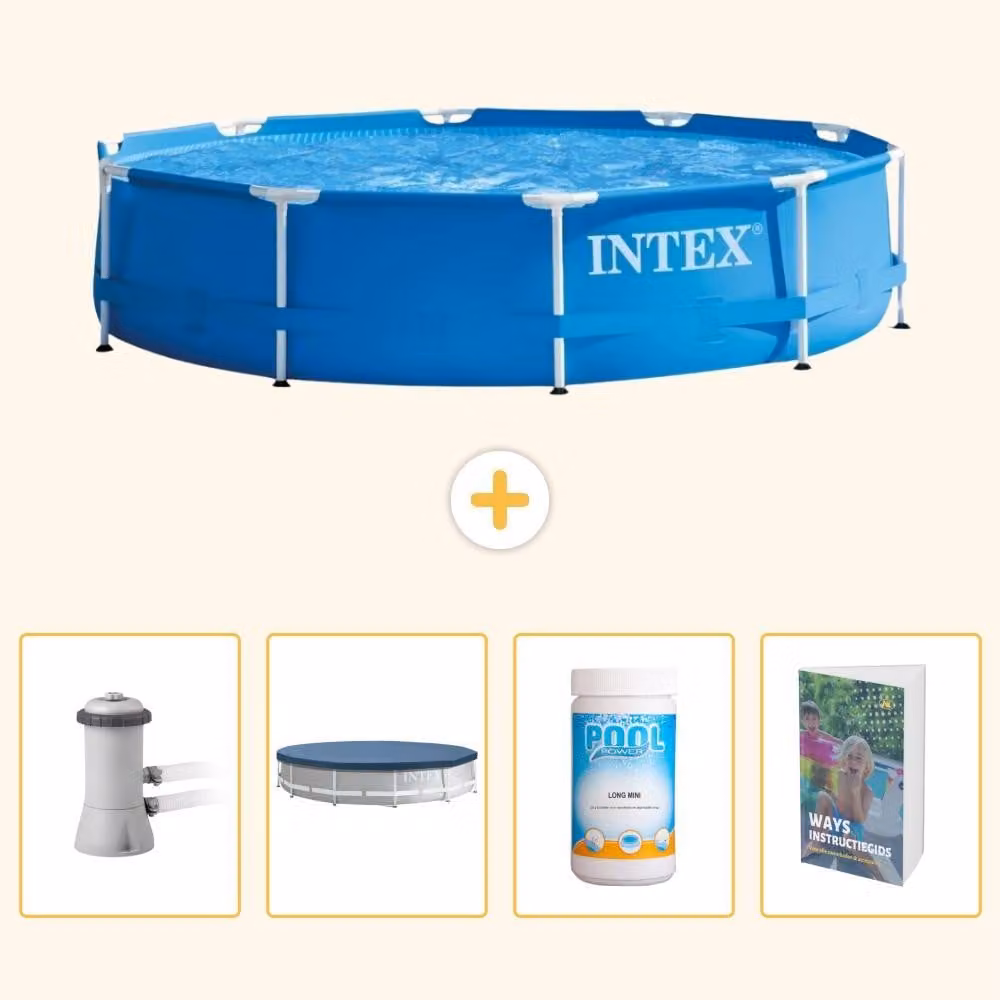 Piscina autoportante rettangolare - 366x76 cm - 5 pezzi - SCB116