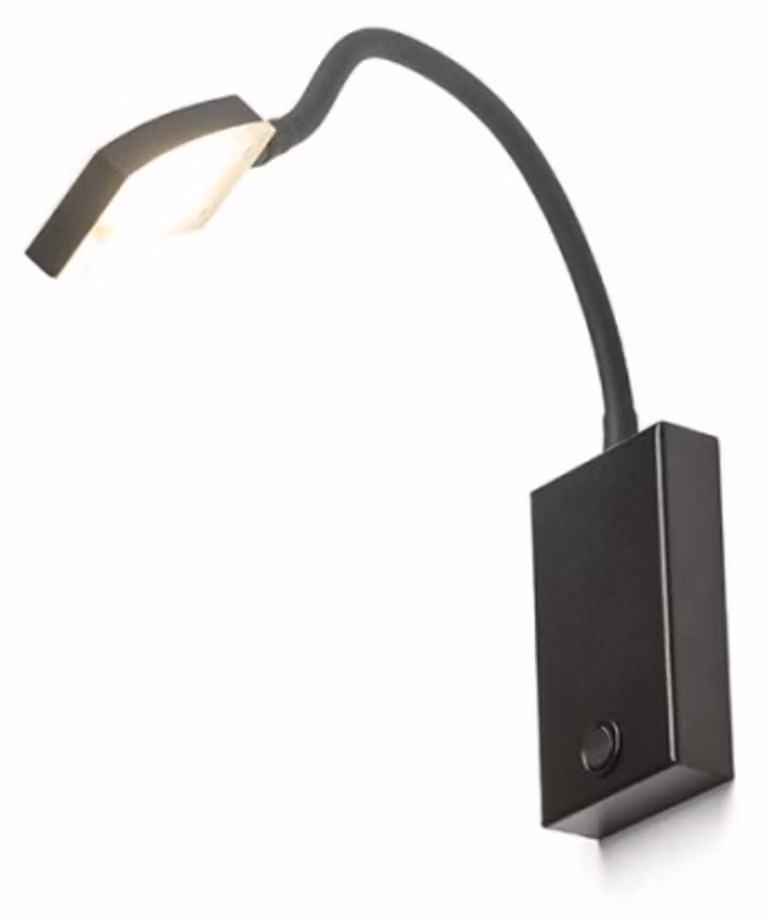 FRISCO W a parete nero 230V LED 4,2W 120° 3000K