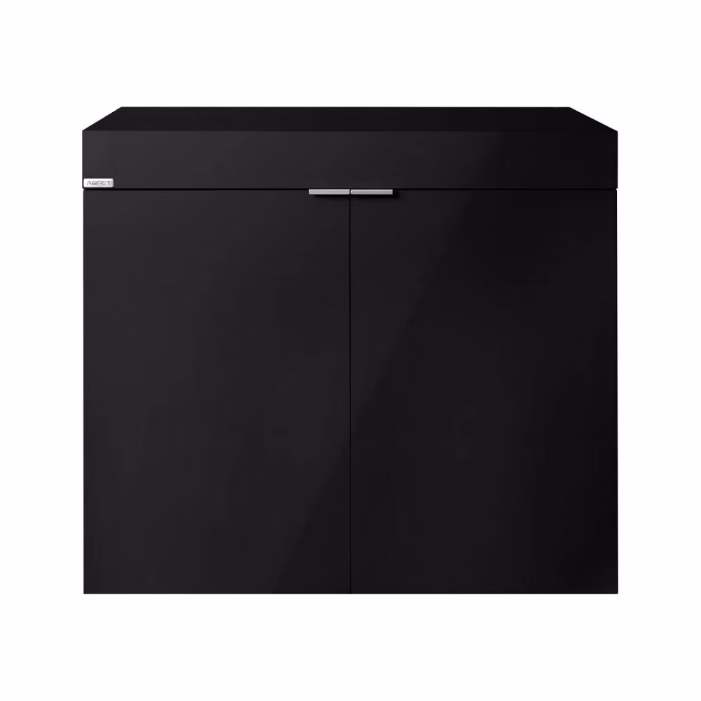 AqPet Cabinet 90 Supporto per Acquari in Legno Nero con Ante Soft-Close L 90 cm, P 50 cm, H 80 cm – 2