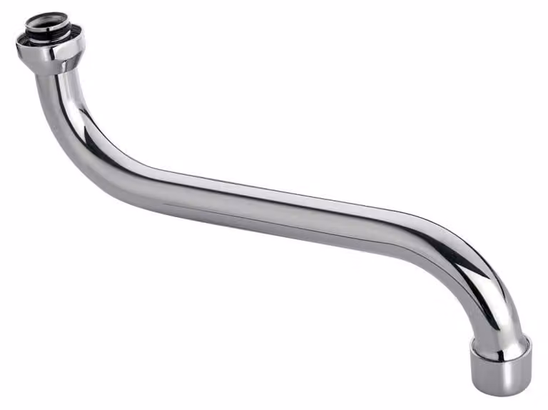Bocchetta Aqualine, 177 mm, a forma di S, cromata