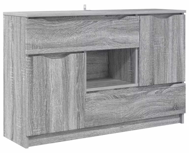 Credenza Grigio Sonoma 100 x 30 x 65,6 Legno multistrato