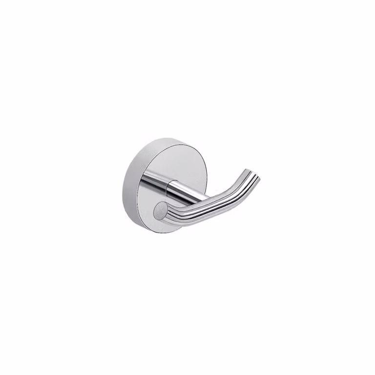 Appendiabiti doppio da muro in acciaio inox Cromall 2326 Gedy serie EROS Cromato