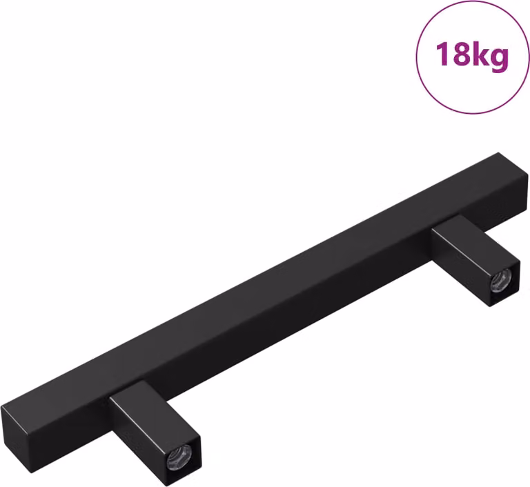 Maniglia per Armadio 420 pcs Nero 150 x 12,3 x 35,2 mm
