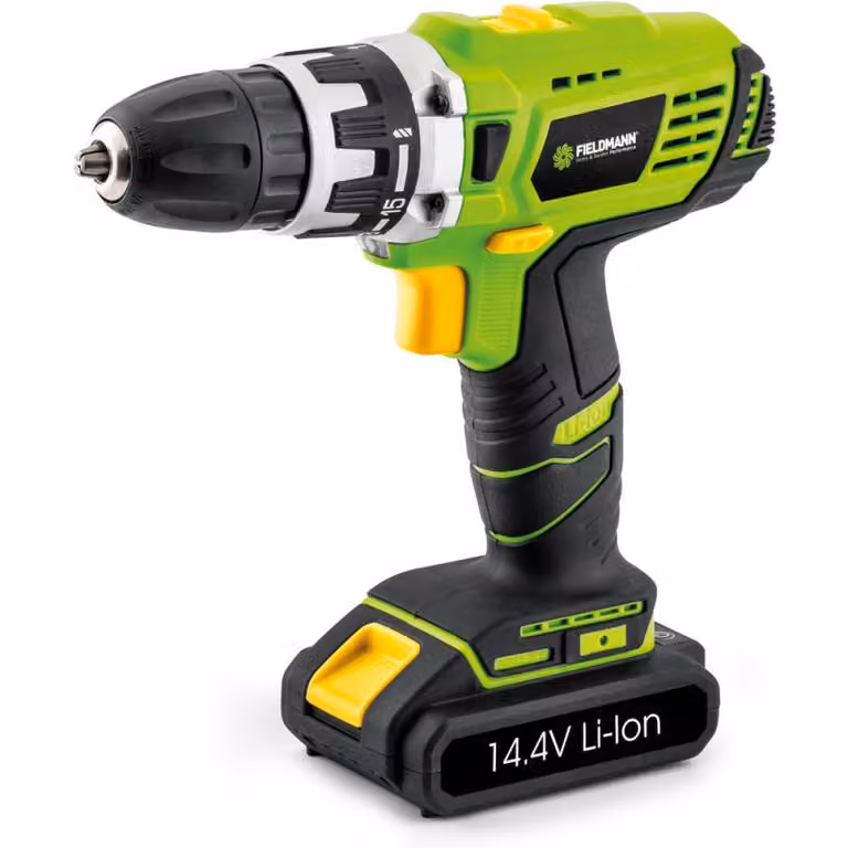 Fieldmann FDV 10351-A, trapano a pistola, con sistema di bloccaggio rapido, colore nero e verde, 1500 giri/min, 88,8 dB, 77,8 dB