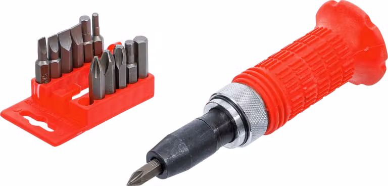 Set di avvitatori a impulsi manuali incl. punte | attacco esagonale 12,5 mm (1/2")