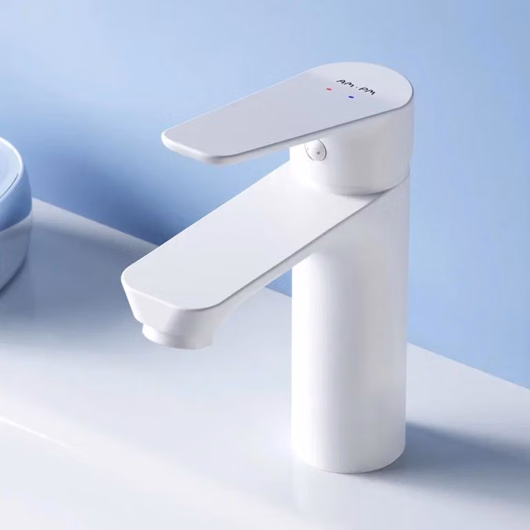 AM.PM Rubinetto per bagno Bianco Miscelatore per lavabo Rubinetto per lavabo Miscelatore monocomando per bagno