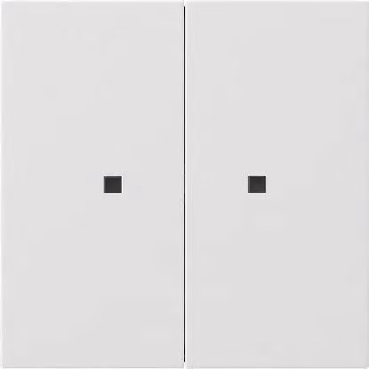 Unità superiore di comando KNX RF 2-f. bianco puro - Culla touch per sistema bus bianco crema...
