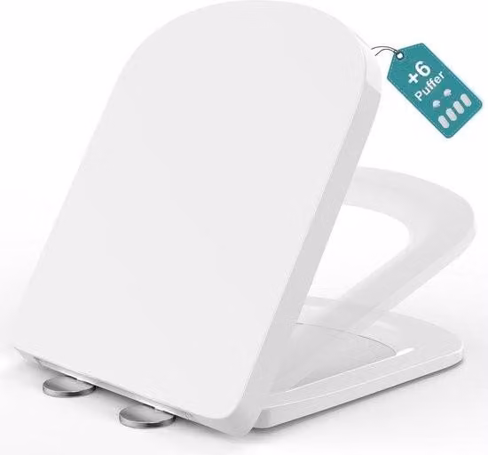 Sedile WC quadrato con chiusura ammortizzata - sedile WC automatico