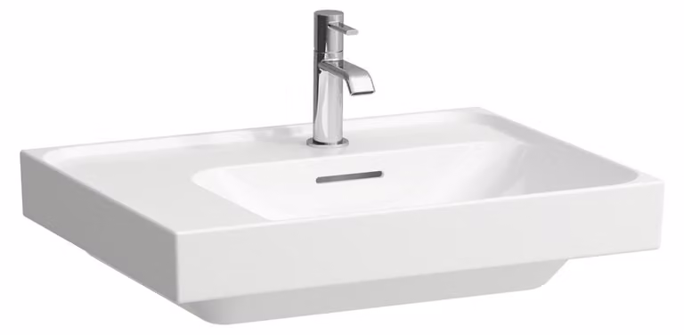 LAUFEN MEDA lavabo, encastrable, tablette à gauche, 600x460mm, sans trou pour robinet, sans trop-plein, H8171124001121, H8171124001121