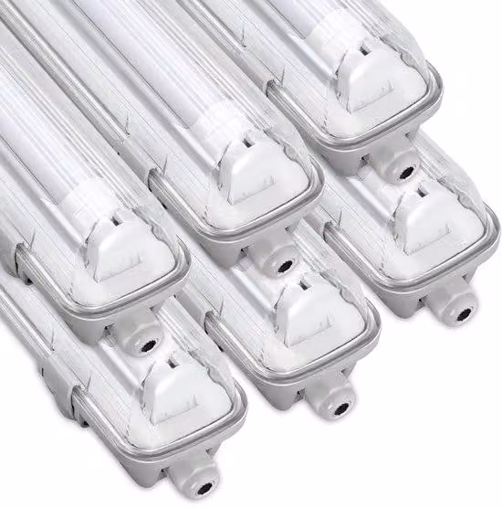 Strisce LED per lampade T8, lunghezza 150 cm, 24W, impermeabili, colore bianco, 6 LED