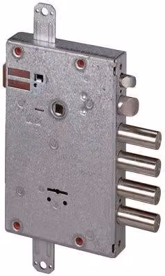Serratura elettrica da applicare in metallo Cisa 17515 DM Lunga con cantiere M4 colore argento