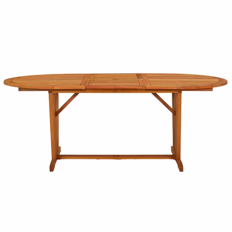 vidaXL Tavolo da giardino 200x100x75 cm in legno massiccio di eucalipto