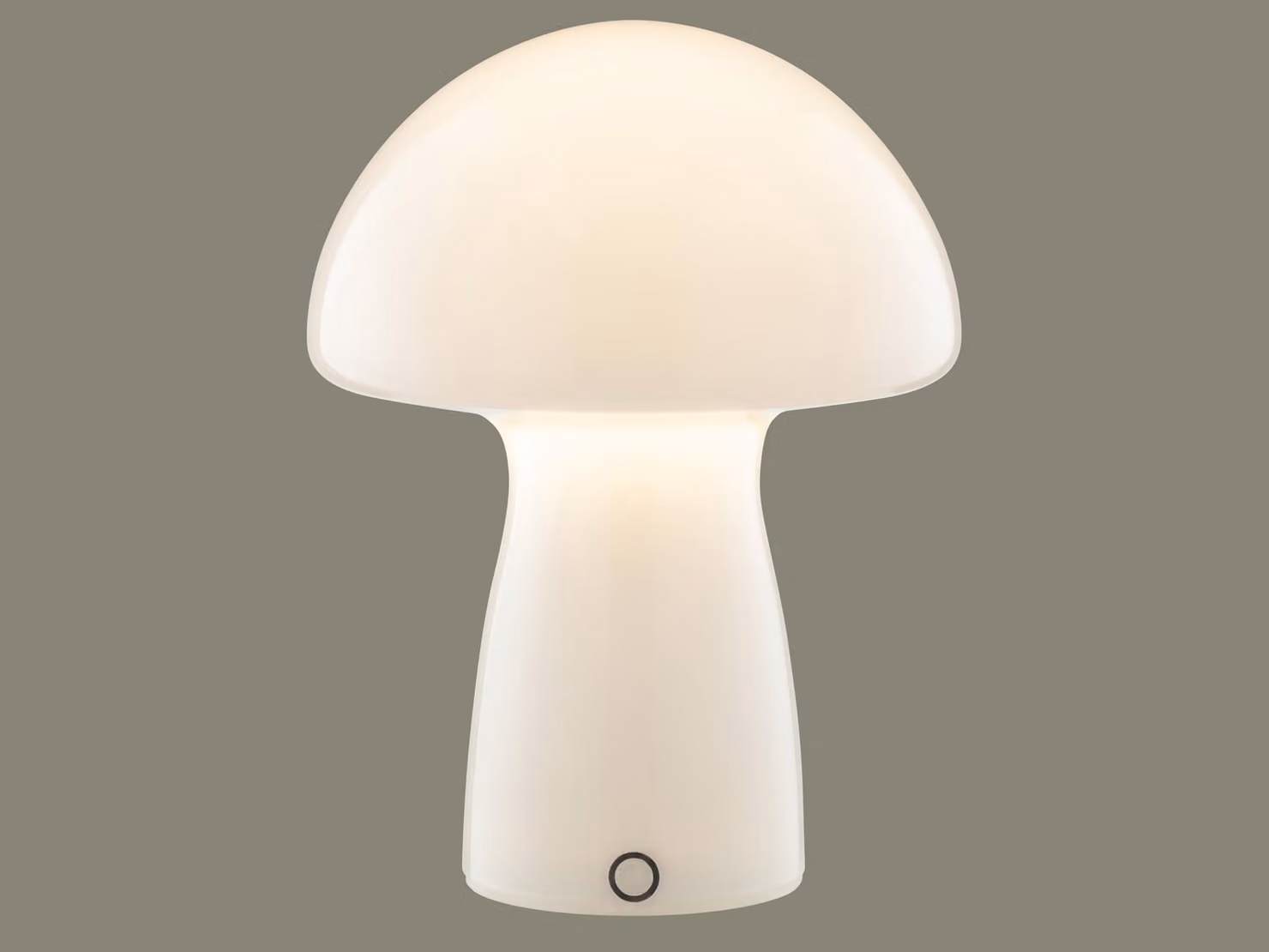 Brilliant G60250/05 Erik Lampada da tavolo a LED 16 cm, vetro bianco, LED integrato