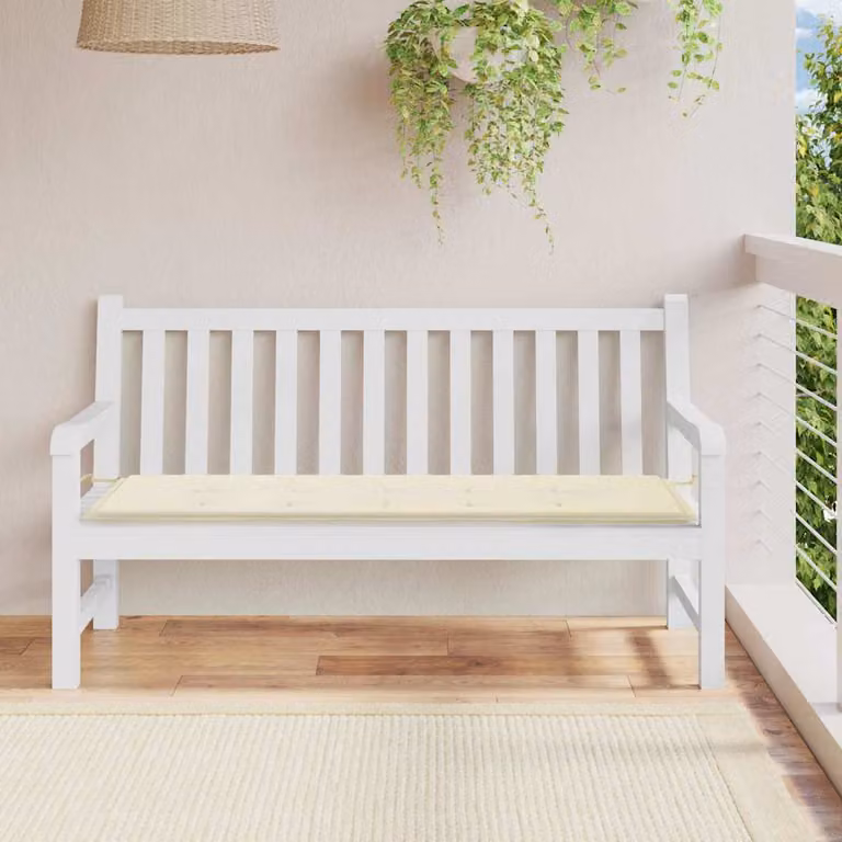 vidaXL Cuscino per Panca Beige in Tessuto Oxford Idrorepellente e Traspirante L: 150 cm, P: 50 cm, H: 3 cm