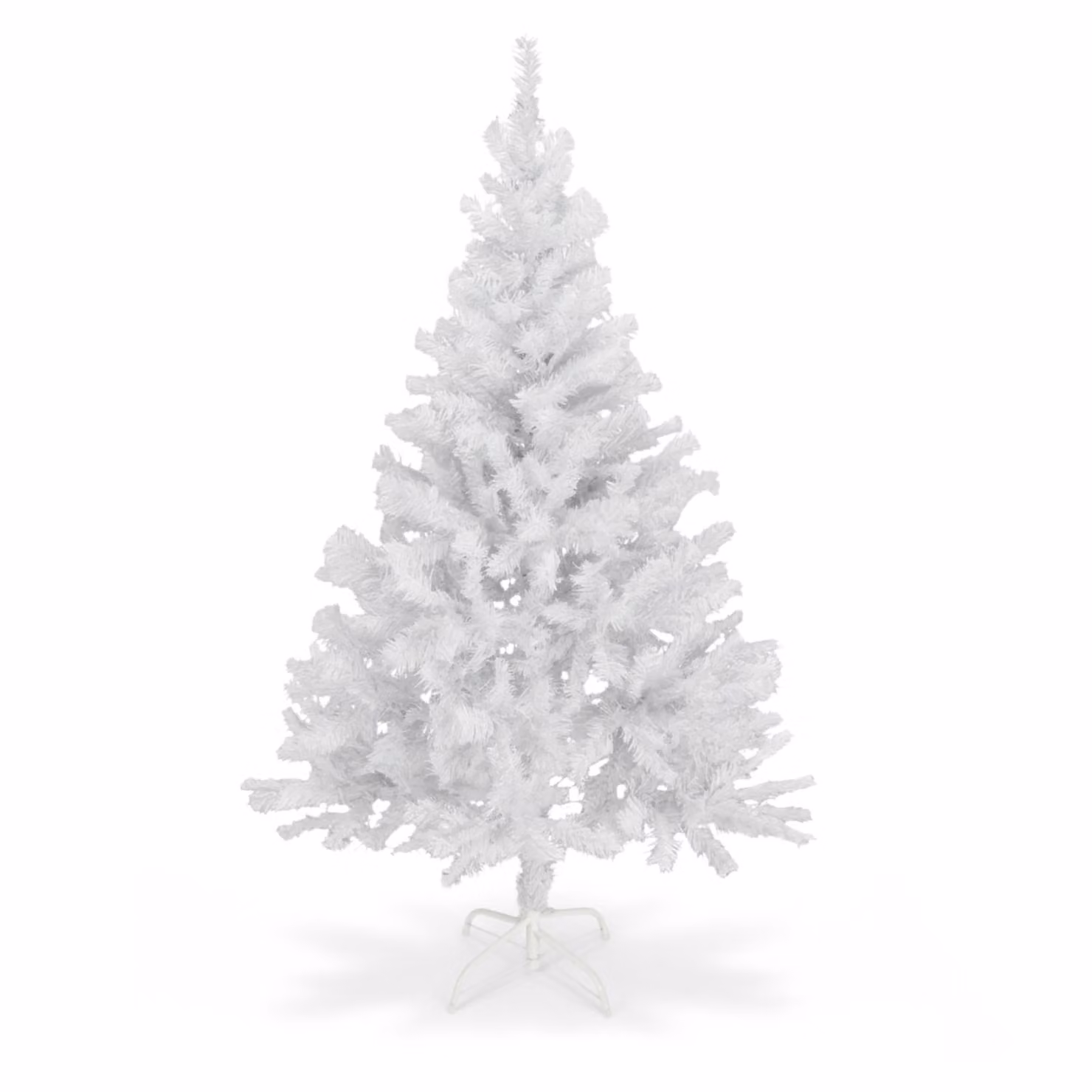 Albero di Natale artificiale grande - 180 cm / bianco - Albero di Natale artificiale con supporto per albero incluso