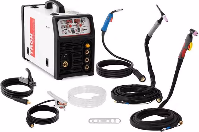 Saldatrice multiprocesso TIG e MIG/MAG HELLOSHOP26 200A per acciaio inossidabile, alluminio e acciaio al carbonio, colore bianco – 1