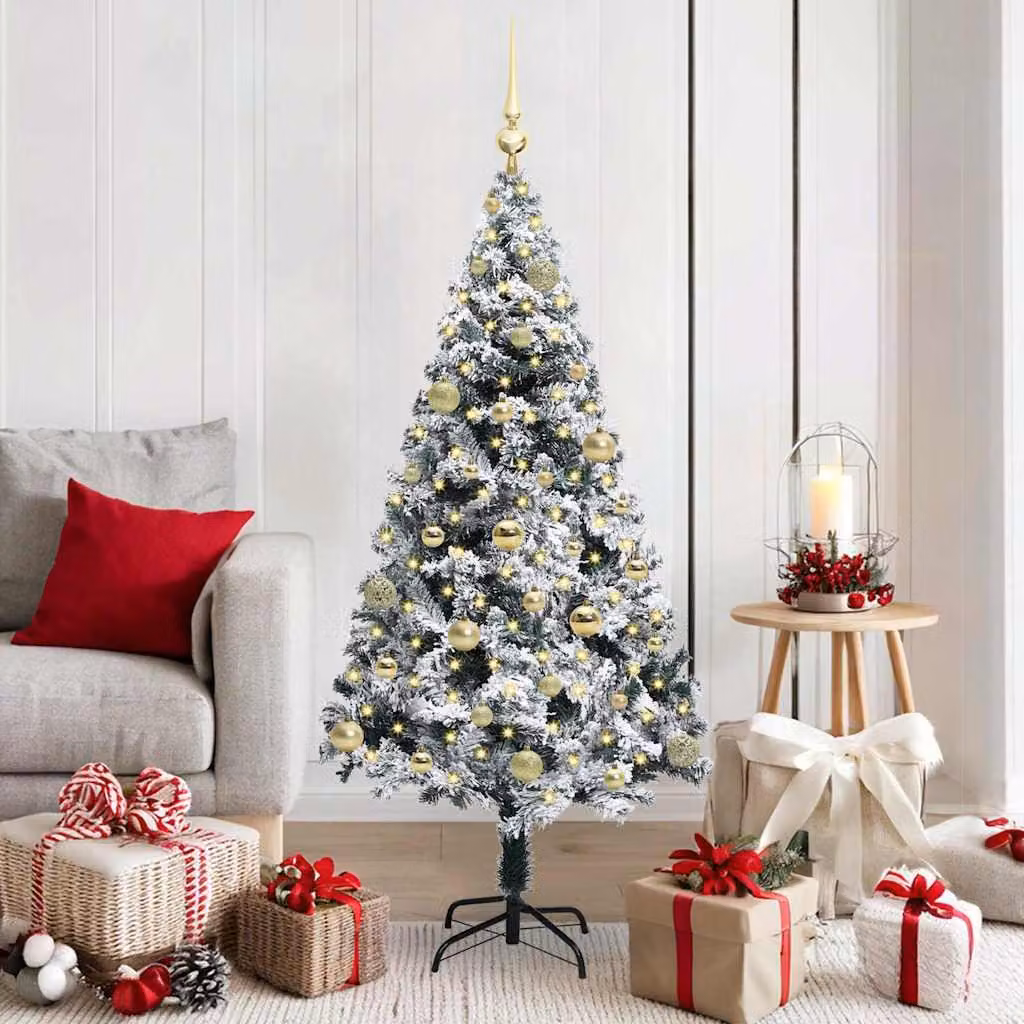 Maison Exclusive - Albero di Natale artificiale con 150 LED e supporto Bianco 150 cm