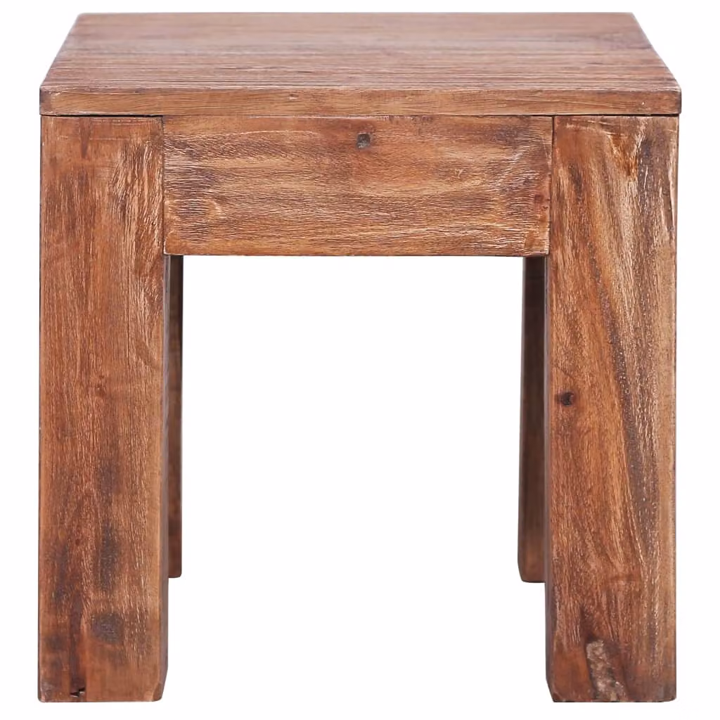 Tavolino da Salotto 30x30x30 cm in Legno Massello di Mogano