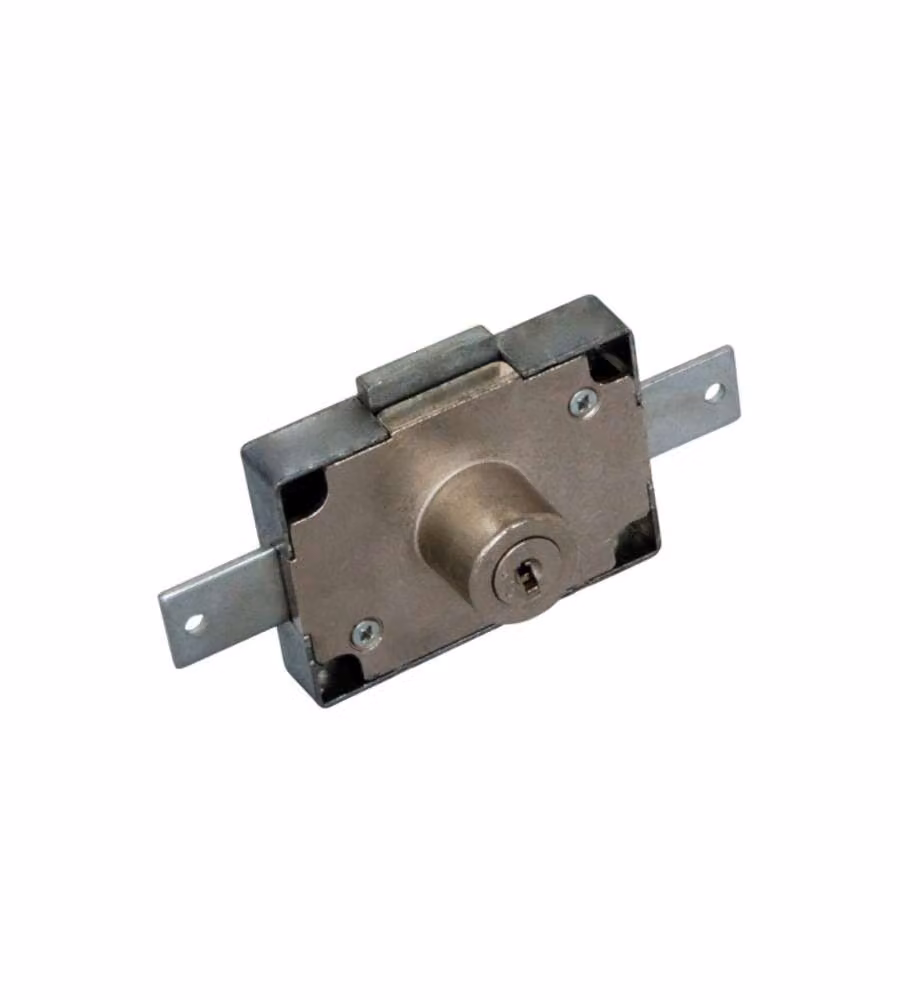 OMR Serratura per Mobili Metallo Zincato SX e 2 Chiavi - 50x70mm