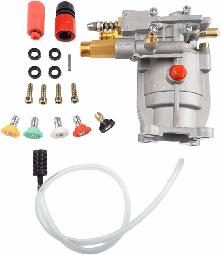 Pompa per idropulitrici orizzontali - Pompa ad alta pressione - Pompa per acqua - Pompa a pressione - Pompa potente - Attacco da 3/4" - 2400-2750 PSI